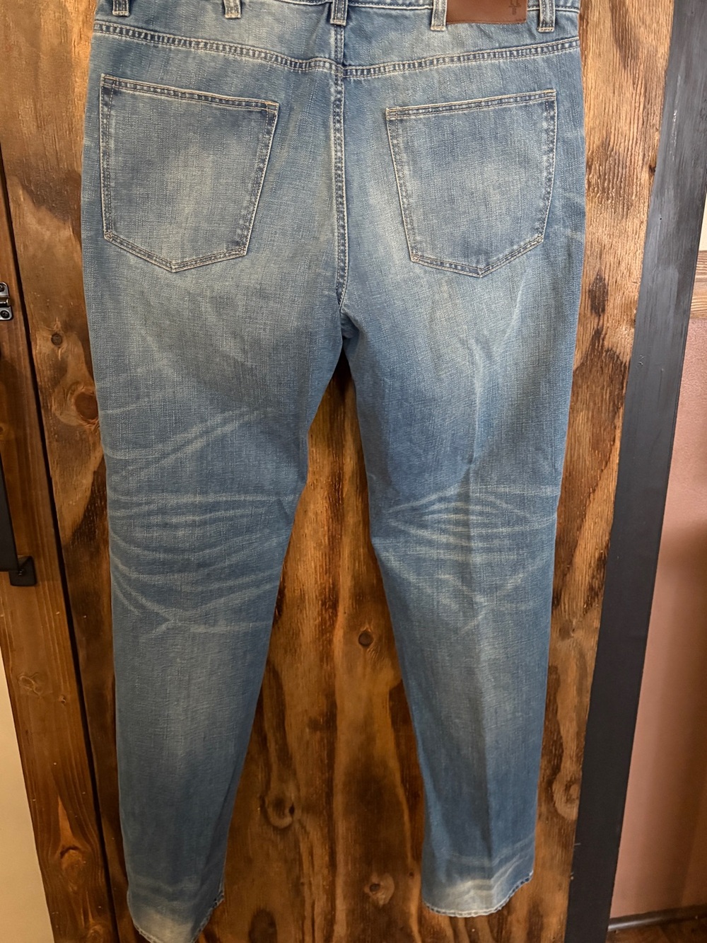L.L. Bean Men’s Straight Jeans in Light Blue Denim